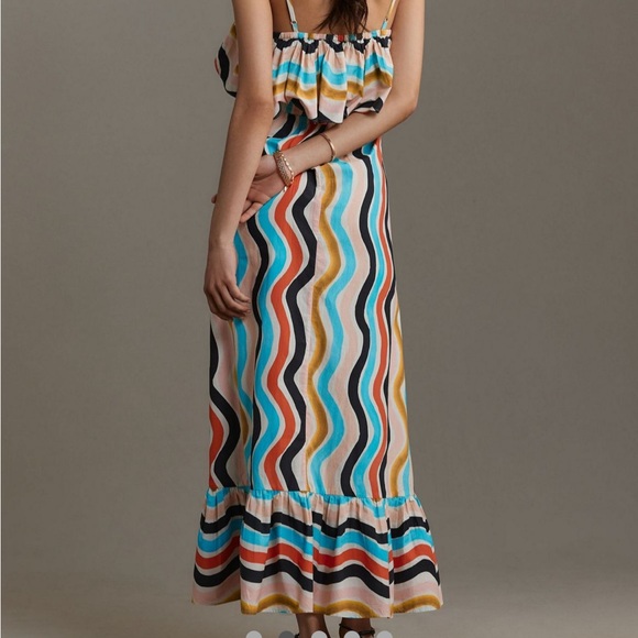 Farm Rio Colorful Striped Maxi Dress - Picture 2 of 7
